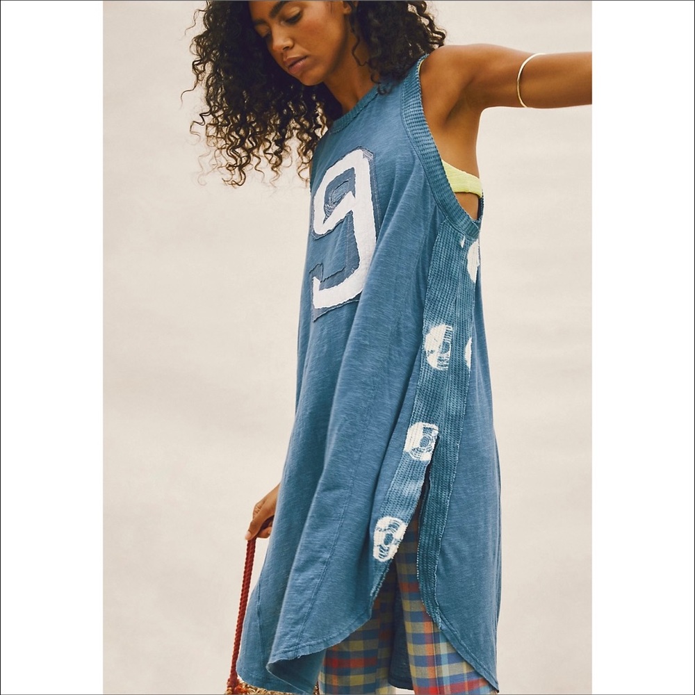 FREE PEOPLE DEEP SEA TEE